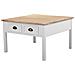 Tavolino Dasalotto Inlegnobianco A 2cassetti 80x80x50h - Foto miniatura 6