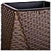 Fioriera In Polyrattan Marrone 31x31x56h - Foto miniatura 4