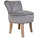 Sgabello Imbottita In Legno Grigio 45x46x36/58h - Foto miniatura 1