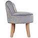 Sgabello Imbottita In Legno Grigio 45x46x36/58h - Foto miniatura 3