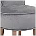 Sgabello Imbottita In Legno Grigio 45x46x36/58h - Foto miniatura 6