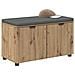 Panca per ingresso con porta Rovere Artigianale 80 x 38 x 46 cm - Foto miniatura 3