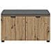 Panca per ingresso con porta Rovere Artigianale 80 x 38 x 46 cm - Foto miniatura 6