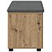 Panca per ingresso con porta Rovere Artigianale 80 x 38 x 46 cm - Foto miniatura 7