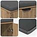 Panca per ingresso con porta Rovere Artigianale 80 x 38 x 46 cm - Foto miniatura 9