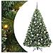 Albero di Natale artificiale con 300 LED Verde 180 cm PE e PVC - Foto miniatura 1