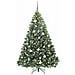 Albero di Natale artificiale con 300 LED Verde 180 cm PE e PVC - Foto miniatura 3