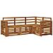 Set divani 4 pcs Naturale Legno di Acacia Massello - Foto miniatura 1