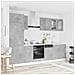 Unità Cucina Lyon 8 pcs Grigio Cemento Legno ingegnerizzato - Foto miniatura 2