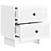Armadio da Notte 2 pcs Bianco Lucido 43 x 34,5 x 47,5 cm - Foto miniatura 4