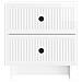 Armadio da Notte 2 pcs Bianco Lucido 43 x 34,5 x 47,5 cm - Foto miniatura 5
