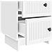 Armadio da Notte 2 pcs Bianco Lucido 43 x 34,5 x 47,5 cm - Foto miniatura 9