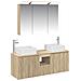 Set di Armadi da Bagno 4 pcs Rovere Sonoma 100 x 14,5 x 70 cm - Foto miniatura 1
