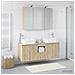 Set di Armadi da Bagno 4 pcs Rovere Sonoma 100 x 14,5 x 70 cm - Foto miniatura 4