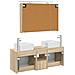 Set di Armadi da Bagno 4 pcs Rovere Sonoma 100 x 14,5 x 70 cm - Foto miniatura 8