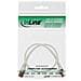 cavo patch per rete dati lan cat. 6, 2x rj45, doppia schermatura sftp (pimf) , halogenfree, colore bianco, 1m - Foto miniatura 2