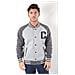 Felpa Uomo Varsity Bomber M Grigio - Foto miniatura 1