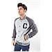 Felpa Uomo Varsity Bomber M Grigio - Foto miniatura 2
