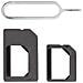 Kit Adattatore Nano-sim, Micro-sim E Sim Card Standard + Accessorio Spillo - Foto miniatura 1