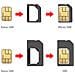 Kit Adattatore Nano-sim, Micro-sim E Sim Card Standard + Accessorio Spillo - Foto miniatura 2