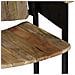 Panca A 2 Posti Legno Massello Di Mango E Acciaio 102x55x83 Cm - Foto miniatura 7