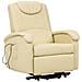 Poltrona Relax Elettrica Reclinabile Confort Imbottita Beige Per Interno Salotto Per Anziani - Foto miniatura 1