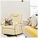 Poltrona Relax Elettrica Reclinabile Confort Imbottita Beige Per Interno Salotto Per Anziani - Foto miniatura 4