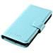 Custodia Compatibile Con Htc One M8 Mini In Pastello Blu - Coperchio Protettiva Con Chiusura Magnetica, Funzione Stand E Tasca Per Le Carte - Foto miniatura 3