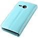 Custodia Compatibile Con Htc One M8 Mini In Pastello Blu - Coperchio Protettiva Con Chiusura Magnetica, Funzione Stand E Tasca Per Le Carte - Foto miniatura 4
