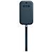 Custodia a Tasca MagSafe in Pelle per iPhone 12 / 12 Pro Colore Blu Baltico - Foto miniatura 1