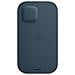 Custodia a Tasca MagSafe in Pelle per iPhone 12 / 12 Pro Colore Blu Baltico - Foto miniatura 2