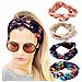 4 Pack 1950 Fasce Del Fiore Dellannata Per Le Donne Twist Elastic Turbante Fascia Testa Avvolge Carino Fascia Per Capelli - Foto miniatura 1
