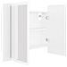 Armadietto a Specchio con Luci LED Bianco 60x12x45 in Acrilico - Foto miniatura 6