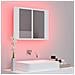 Armadietto a Specchio con Luci LED Bianco 60x12x45 in Acrilico - Foto miniatura 8