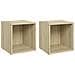 Mobili Porta TV 2pz Rovere Sonoma 37x35x37 cm Legno Multistrato - Foto miniatura 1