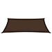 Parasole a Vela Oxford Rettangolare 2,5x5 m Marrone - Foto miniatura 3