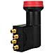 Quad LNB Diavolo 10.7 - 12.75GHz Nero, Rosso convertitori abbassatore di frequenza Low Noise Block (LNB)  - Foto miniatura 1