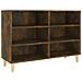 Credenza Rovere Fumo 103,5x35x70 cm in Legno Multistrato - Foto miniatura 2