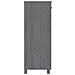 Scarpiera In Grigio Scuro 85x40x108 Cm Legno Massello Di Pino - Foto miniatura 2