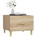 Tavolini Salotto 2pz Rovere Sonoma 50x50x40cm Legno Multistrato - Foto miniatura 2