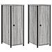 Comodini 2 Pz Grigio Sonoma 32x42x80 Cm In Legno Multistrato - Foto miniatura 2