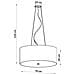 Lampadario Otto 70 Nero Sl. 0790 - Minimalista Lampadario Nero 120x70x70 Cm - Foto miniatura 4
