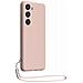 Cover Silicone Per Samsung S23 5g Con Cordino Da Polso Abbinato, Rosa - Foto miniatura 1