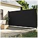 Tenda Da Sole Laterale Retrattile Nera 220x500 Cm - Foto miniatura 1