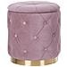 Set Di 2 Pouf Contenitore Pueblo Velluto Rosa - Foto miniatura 13