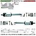 Motori Elettromeccanici Stelo Retrattile Corsa 600 Mm 230 V Per Cancello Battente 7 Metri 2 Ante 3,5 Mt Spinta 250 Kg - Foto miniatura 1