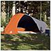 Tenda da Campeggio a Cupola 4 Persone Arancione Impermeabile - Foto miniatura 3