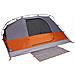 Tenda da Campeggio a Cupola 4 Persone Arancione Impermeabile - Foto miniatura 5