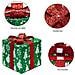 Set 3 Pacchetti Pacchi Regalo Natalizi Luminosi Natale Multicolore Bianco Caldo - Foto miniatura 4