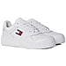 Retro Basket Sneakers Pelle Scarpe Uomo Bianco Eu 45, Em0em01395 Ybr - Foto miniatura 1